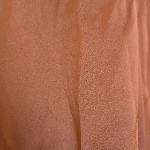 80 Park Coral Blouse Pearl Button VNeck - Picture 4 of 7